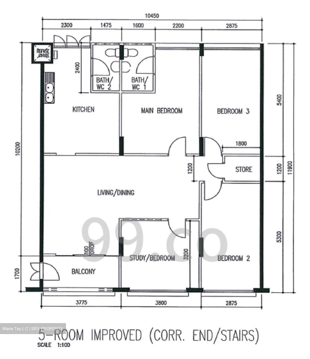 Blk 165 Simei Road (Tampines), HDB 5 Rooms #578699881
